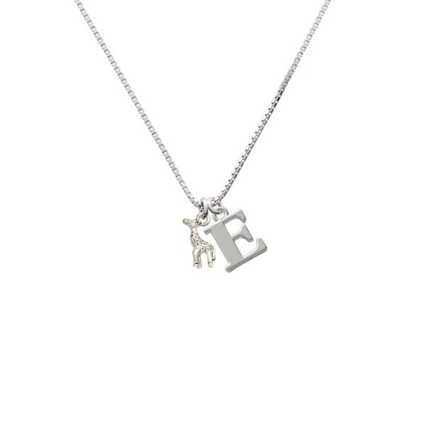 Capital Initial Necklace Delight Jewelry Antiqued Giraffe